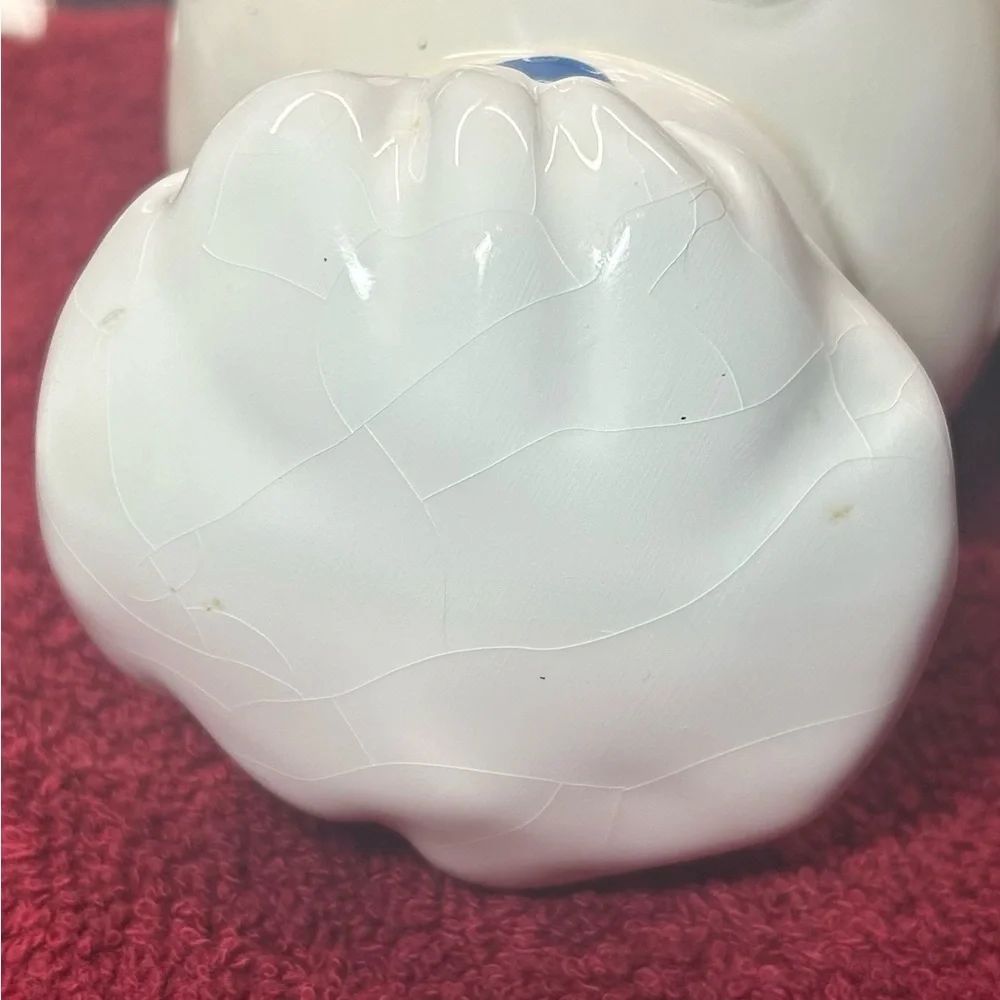 VTG '1992' Utensil Jar - Pillsbury Doughboy FUNFETTI Pink Cupcake